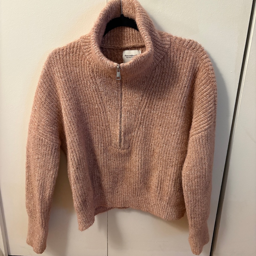 Abercrombie quarter zip-up sweater